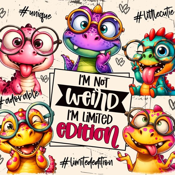 I'm Not Weird I'm A Limited Edition 20oz Tumbler, Funny Quote Skinny Tumbler - Picture 2 of 8